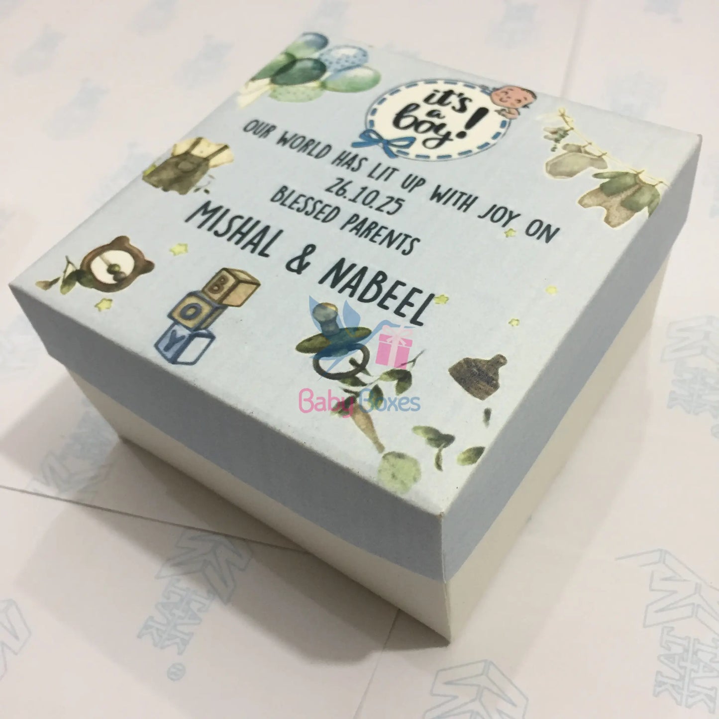 250gm Baby Announcement Cardboard Box