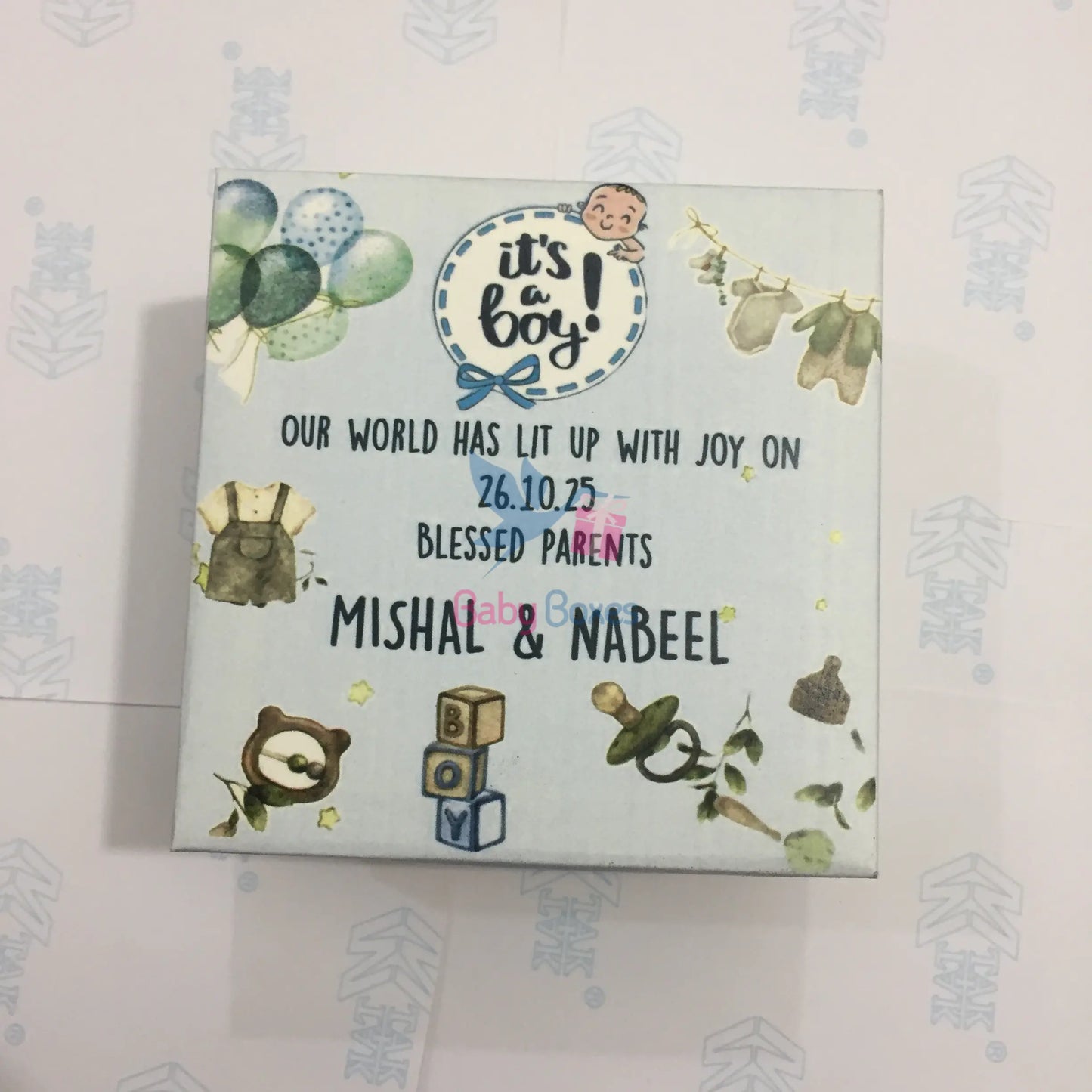 250gm Baby Announcement Cardboard Box