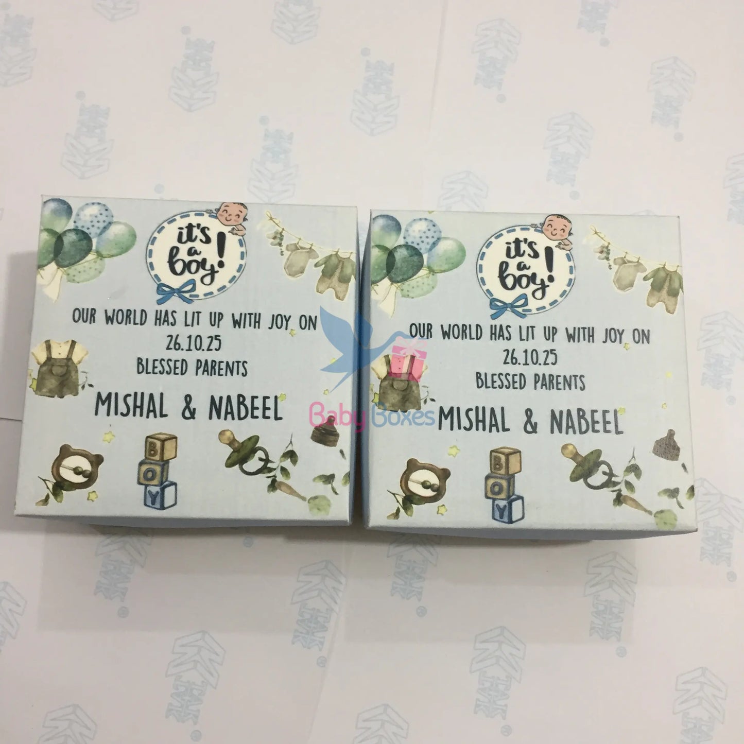 250gm Baby Announcement Cardboard Box