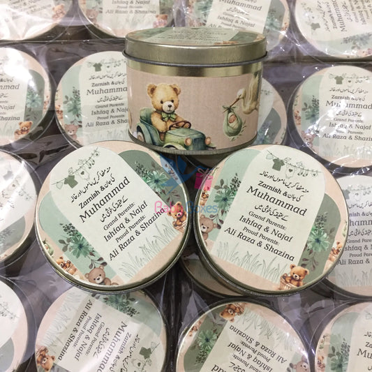 250 Gram Baby Boy Tin Boxes