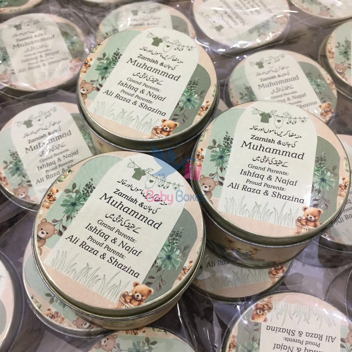 250 Gram Baby Boy Tin Boxes