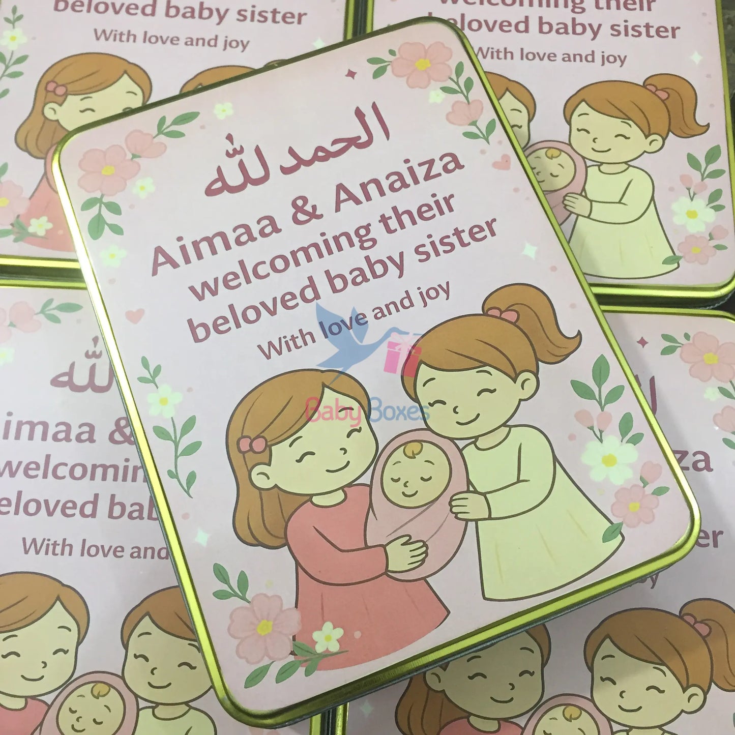 1 Kg Baby Girl Announcement Box