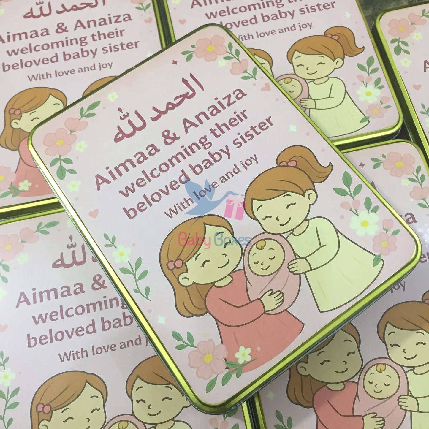 1 Kg Baby Girl Announcement Box