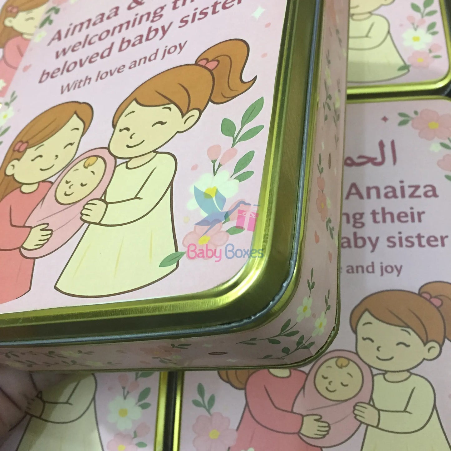 1 Kg Baby Girl Announcement Box