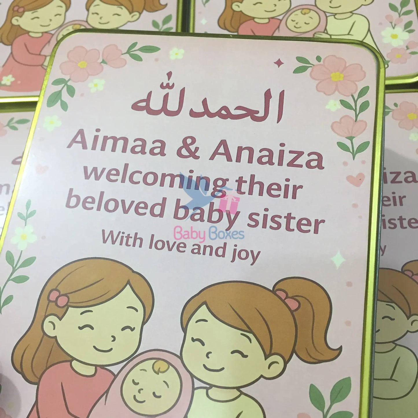 1 Kg Baby Girl Announcement Box