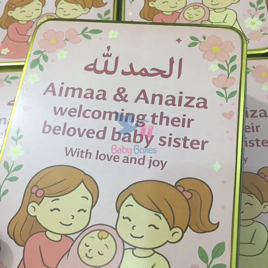 1 Kg Baby Girl Announcement Box
