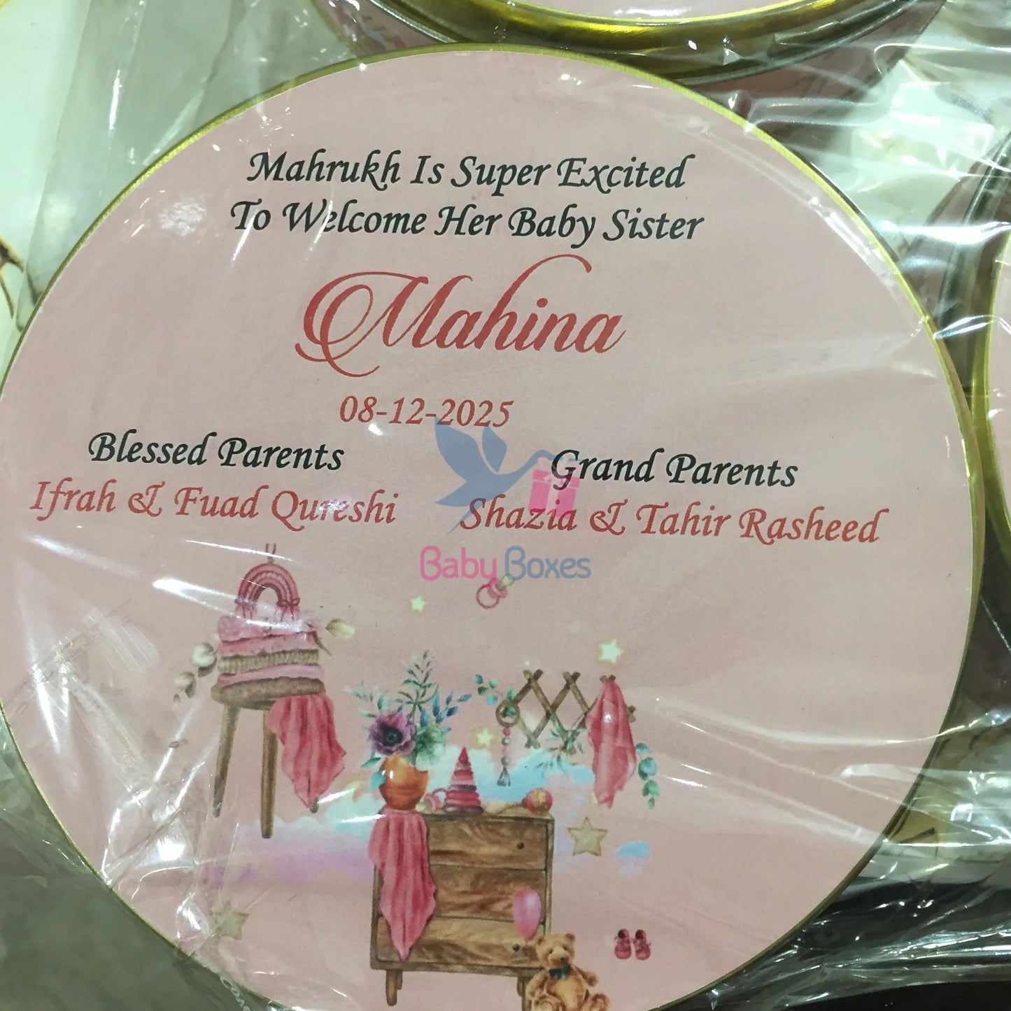 Kg Baby Girl Announcement Sweet Box