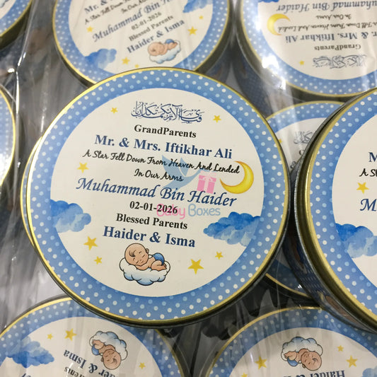 250 Gram Baby Boy Tin Box