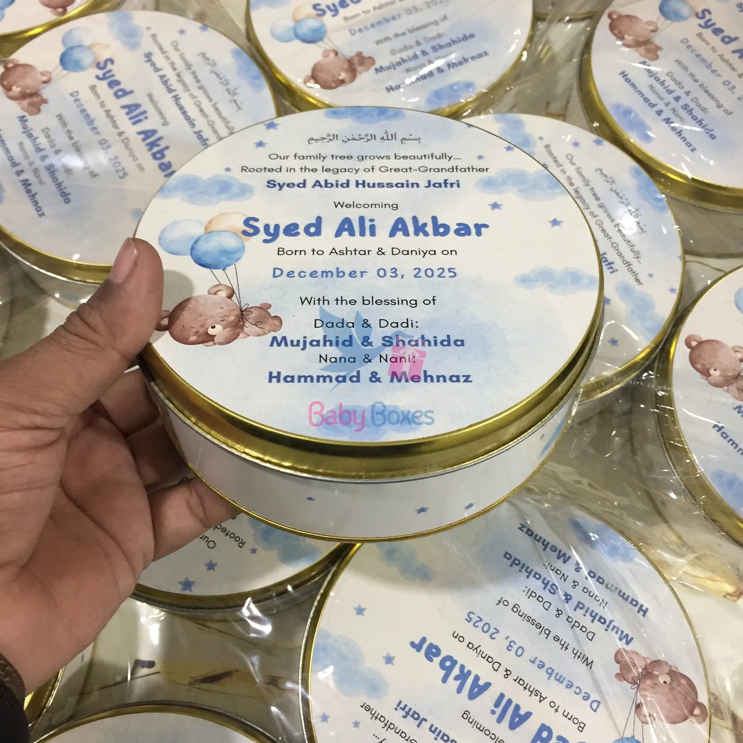 Half Kg Baby Announcement Sweet Boxes