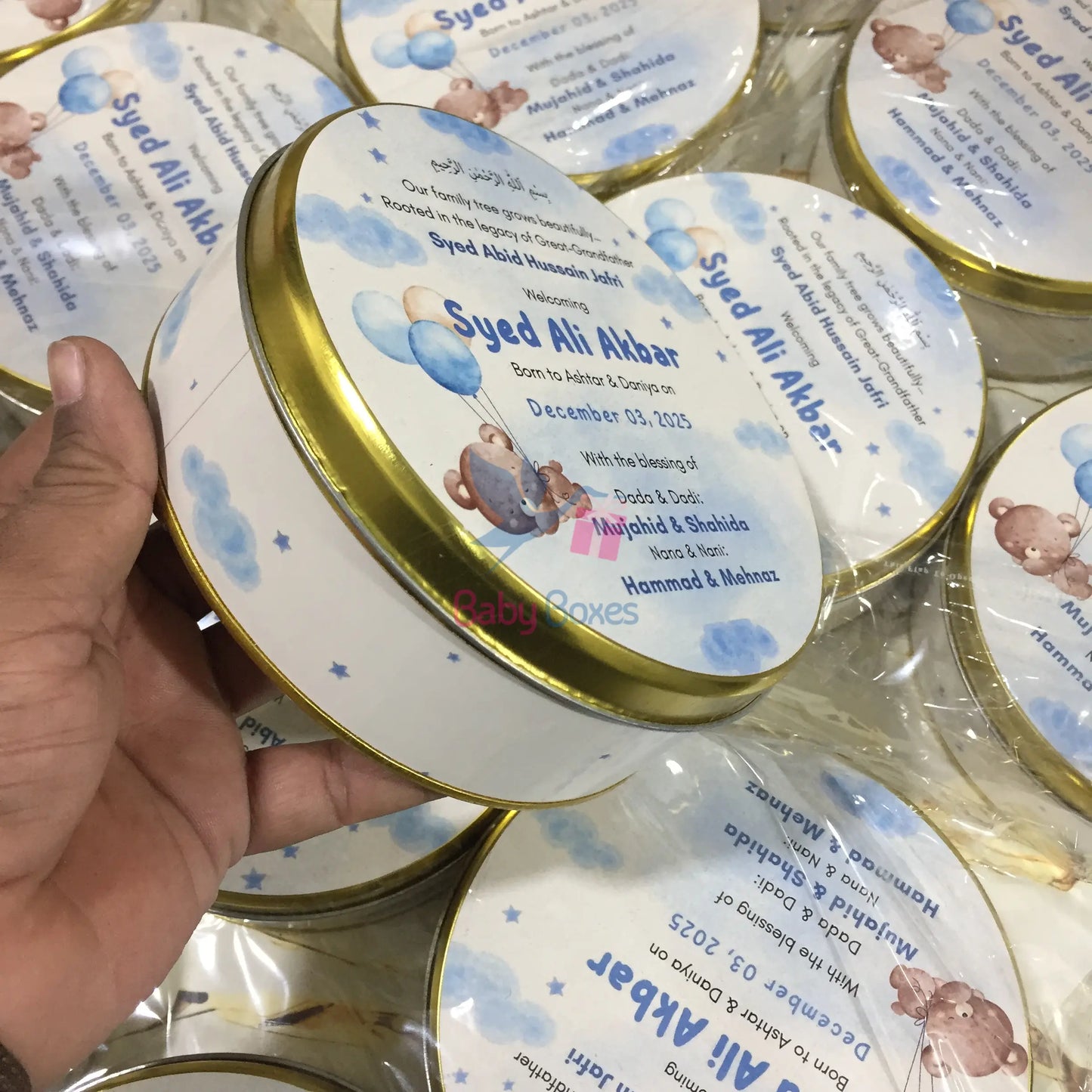 Half Kg Baby Announcement Sweet Boxes