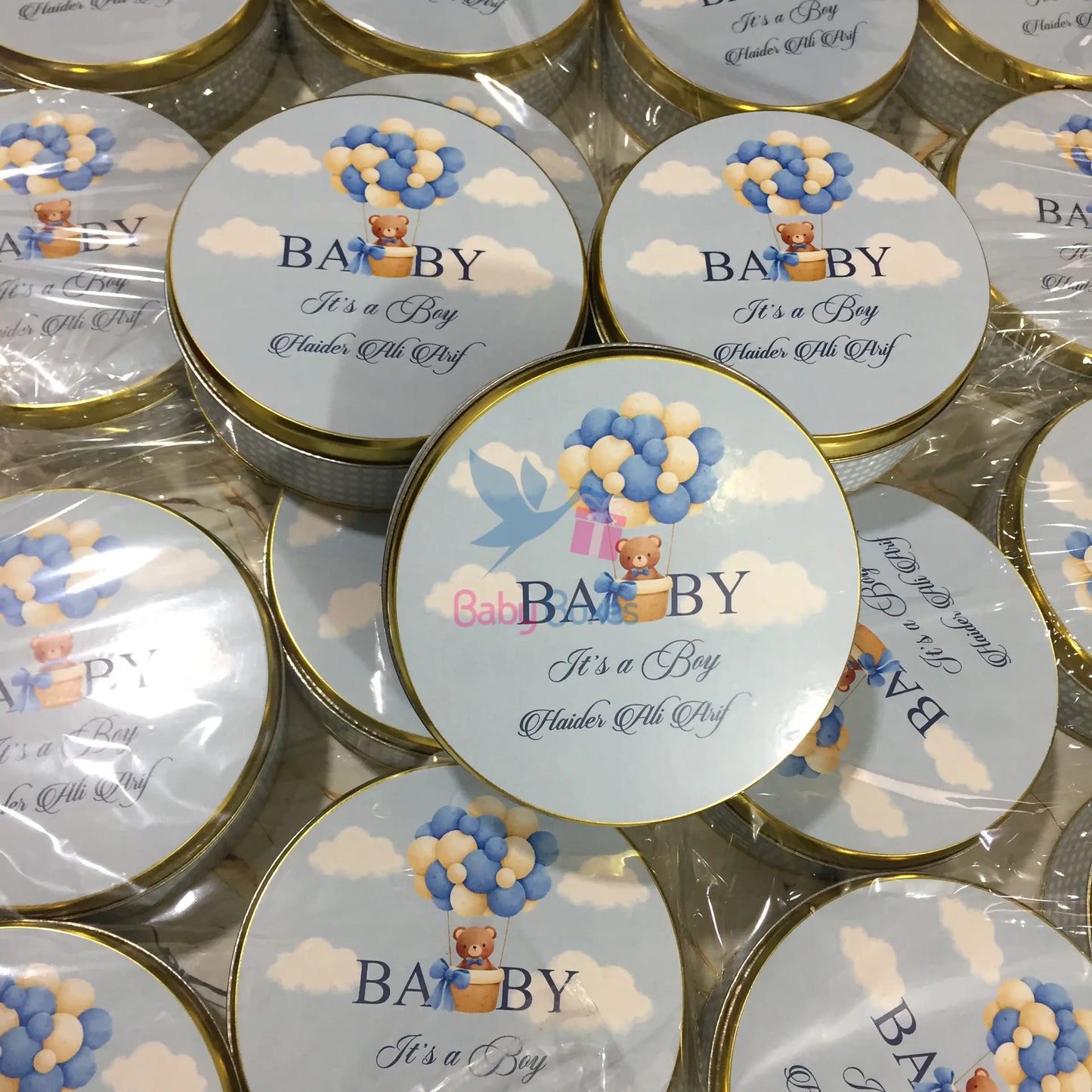 250 Gram Baby Boy Sweet Tin Box