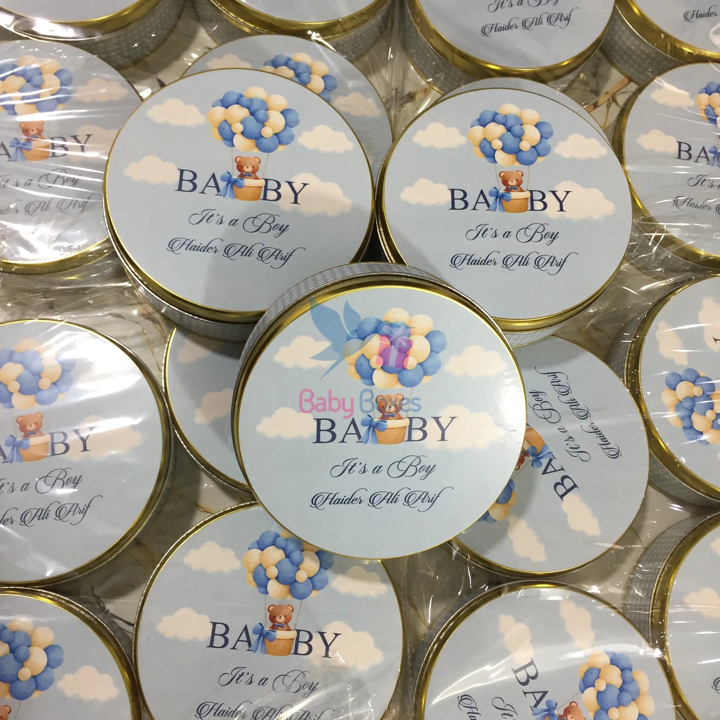 250 Gram Baby Boy Sweet Tin Box