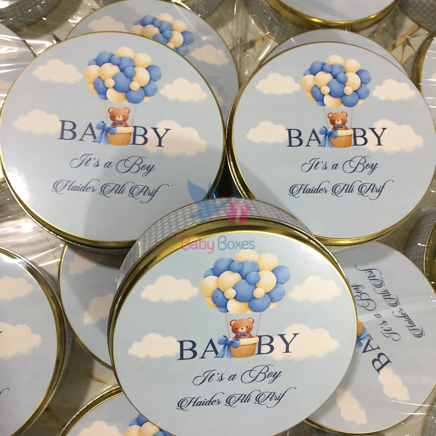 250 Gram Baby Boy Sweet Tin Box