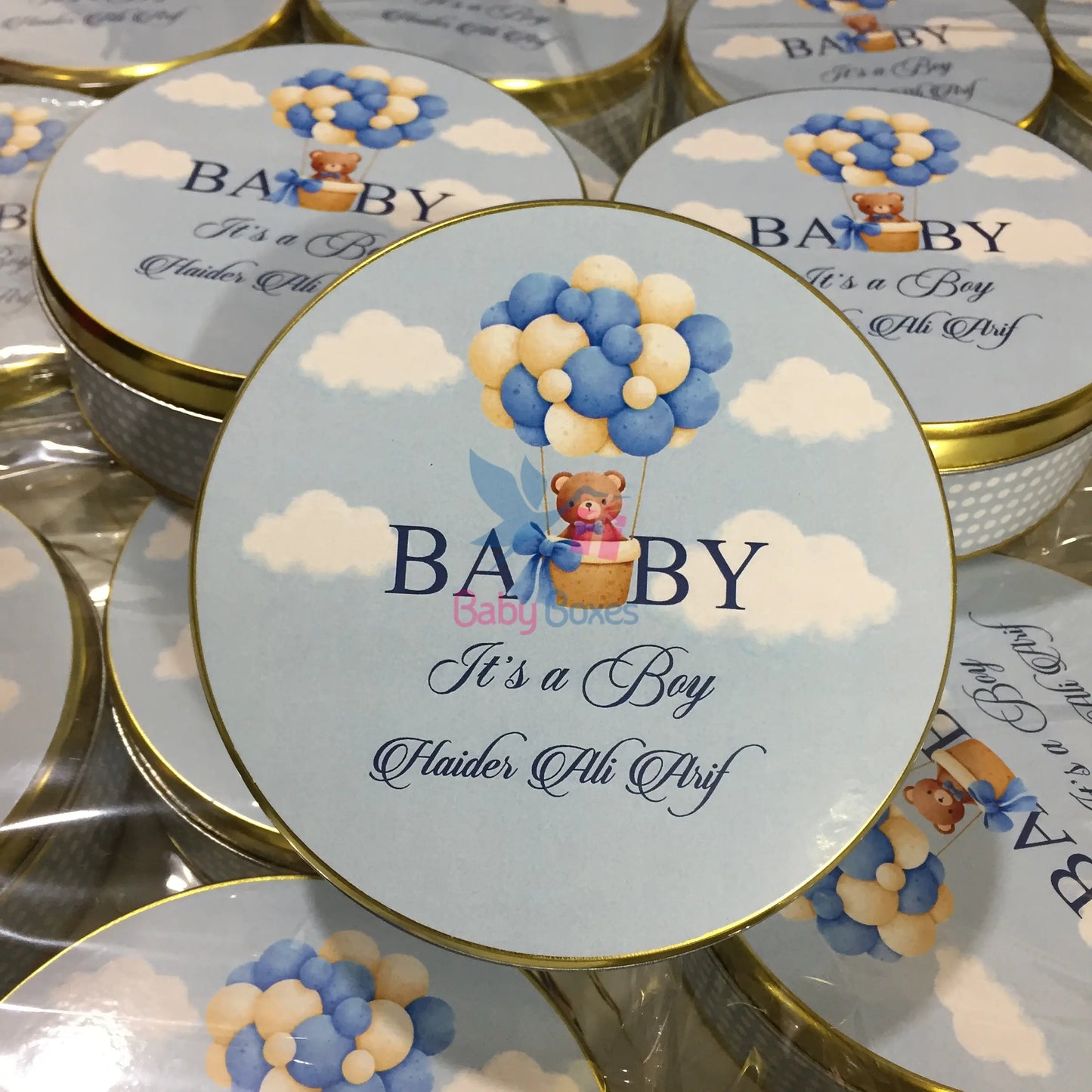 250 Gram Baby Boy Sweet Tin Box