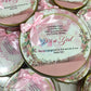 Half Kg Baby Girl Announcement Sweet Box With Bow