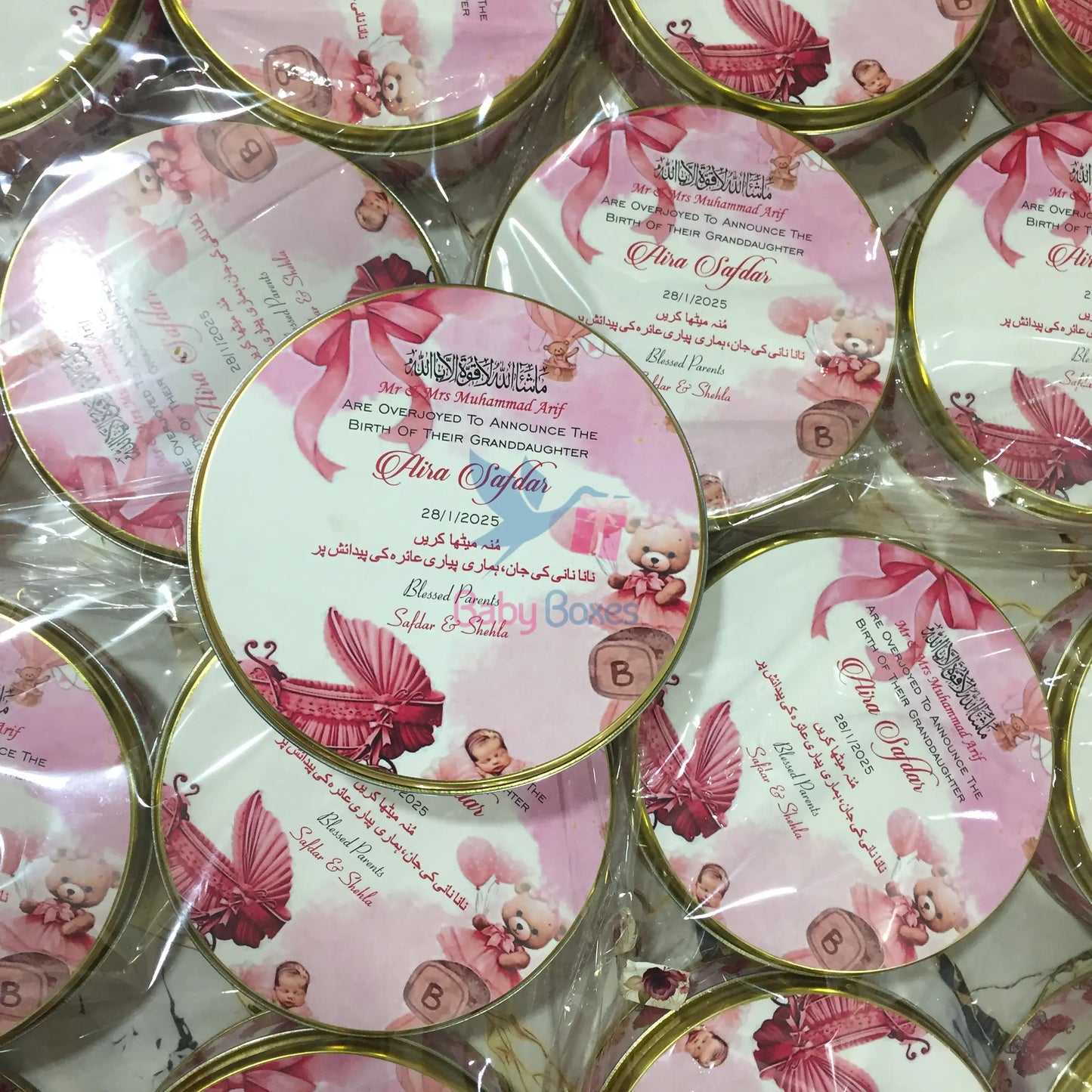250 Gram Girl Tin Boxes