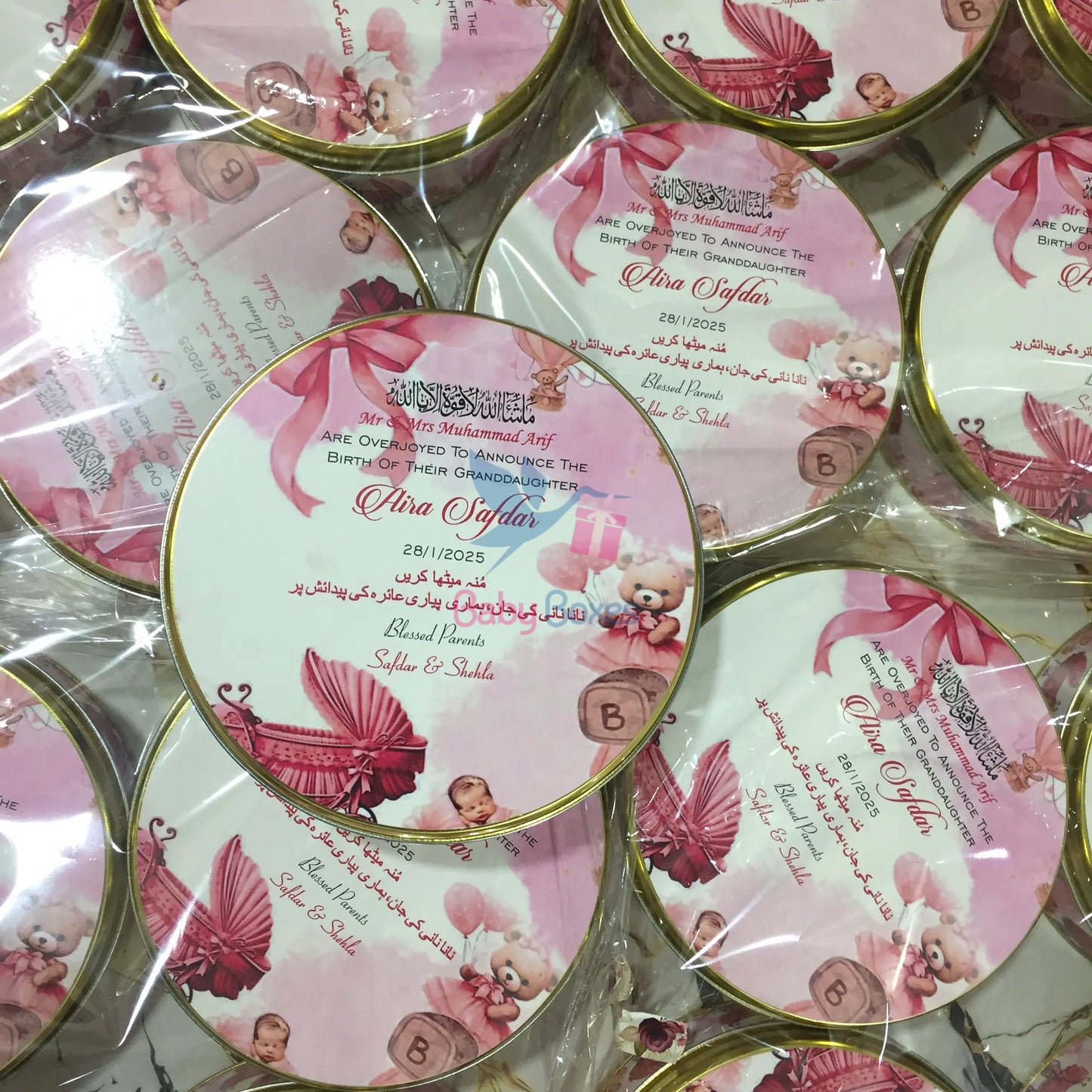 250 Gram Girl Tin Boxes