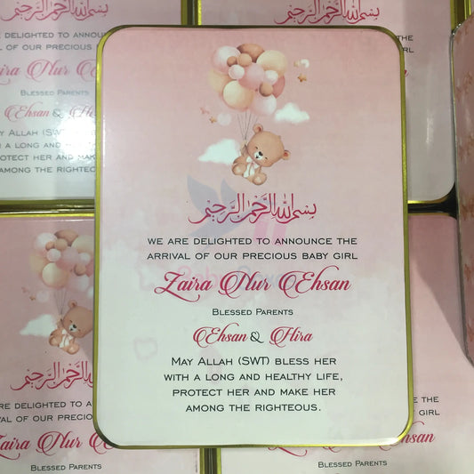 1Kg Baby Announcement Sweet Tin Boxes