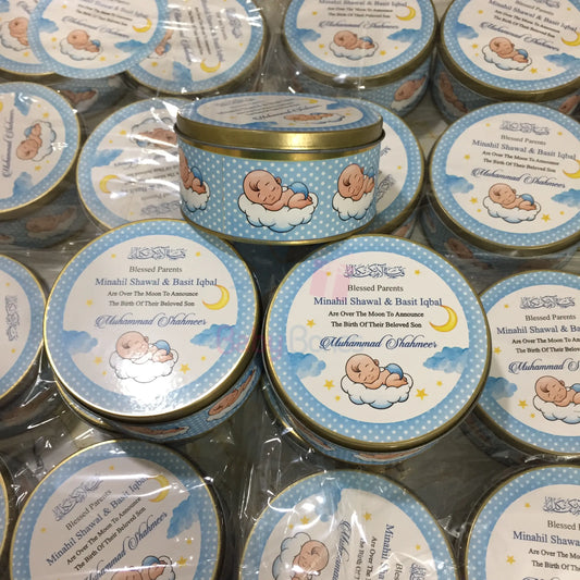 New Design 250gm Baby Boy Tin Box
