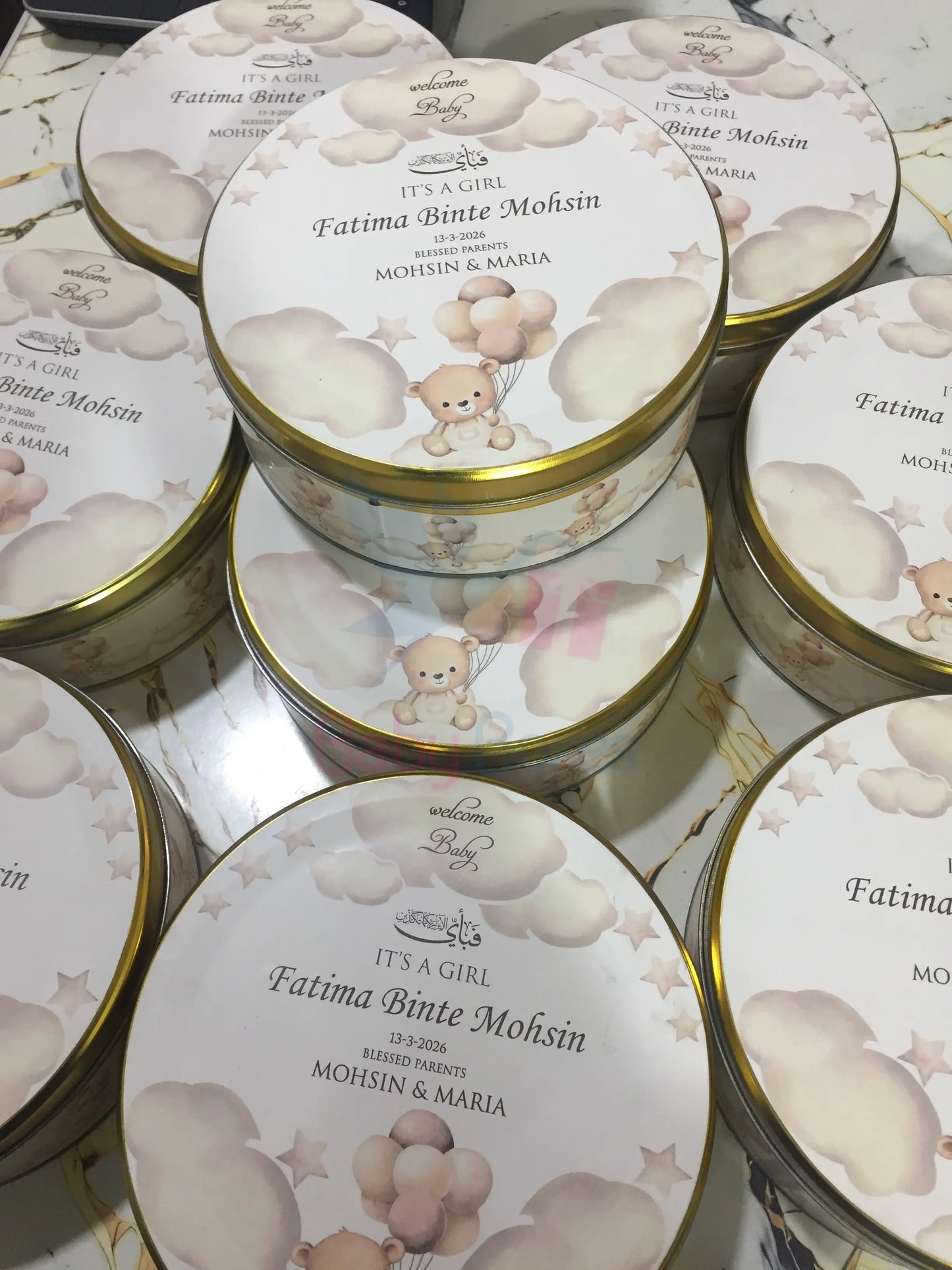 250gm Baby Tin Boxes