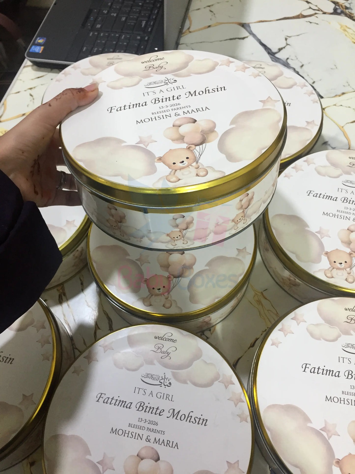 250gm Baby Tin Boxes