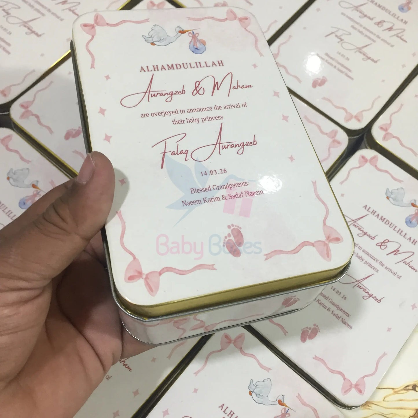 Half Kg Baby Sweet Tin Boxes