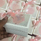 250gm Baby Girl Cardboard Sweet Boxes With Bow