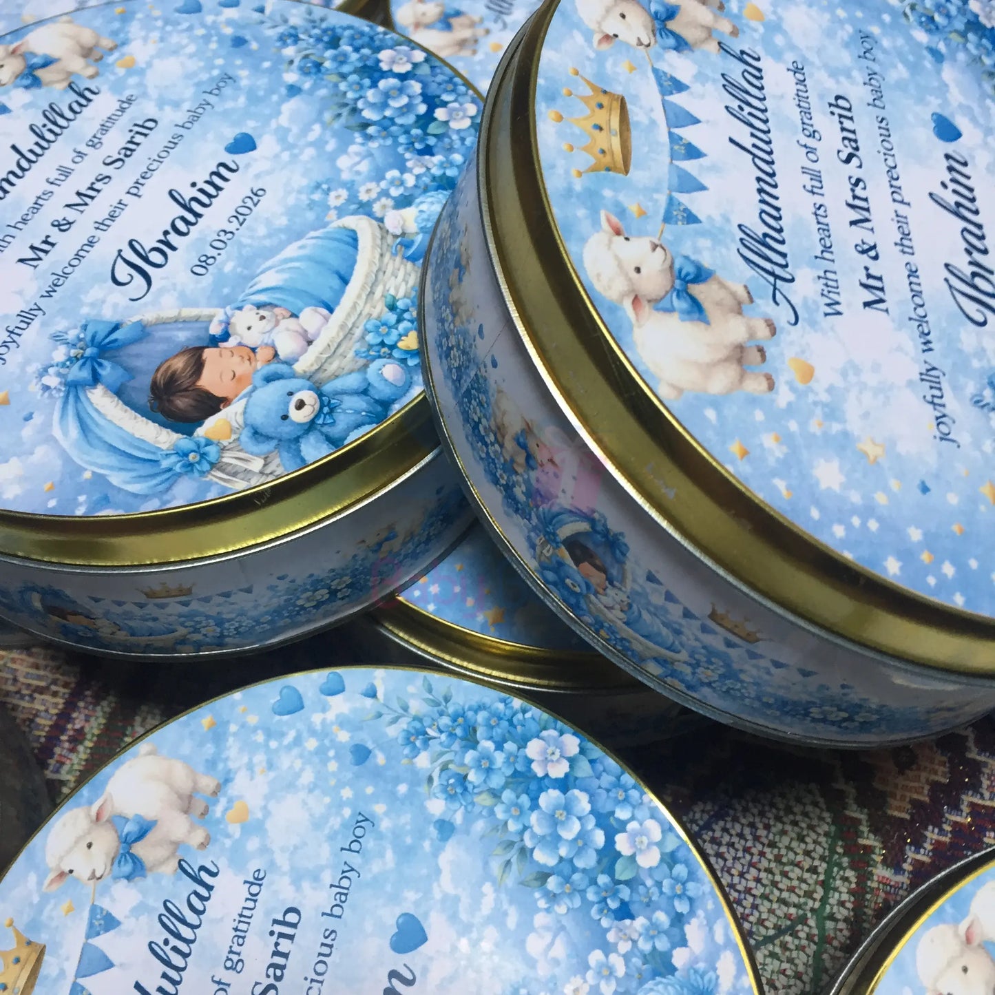 Half Kg Baby Boy Tin Box