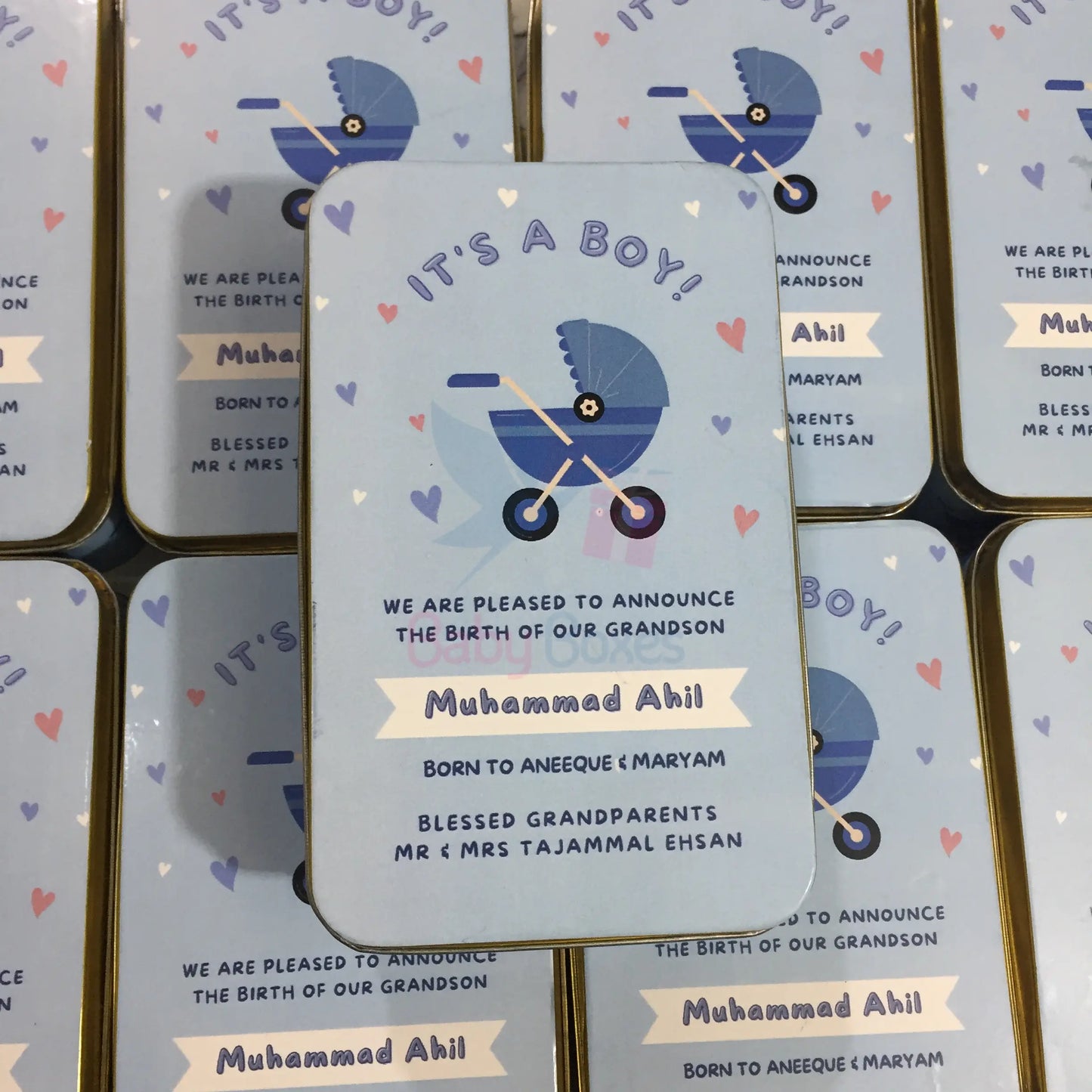 Half Kg Baby Boy Sweet Box