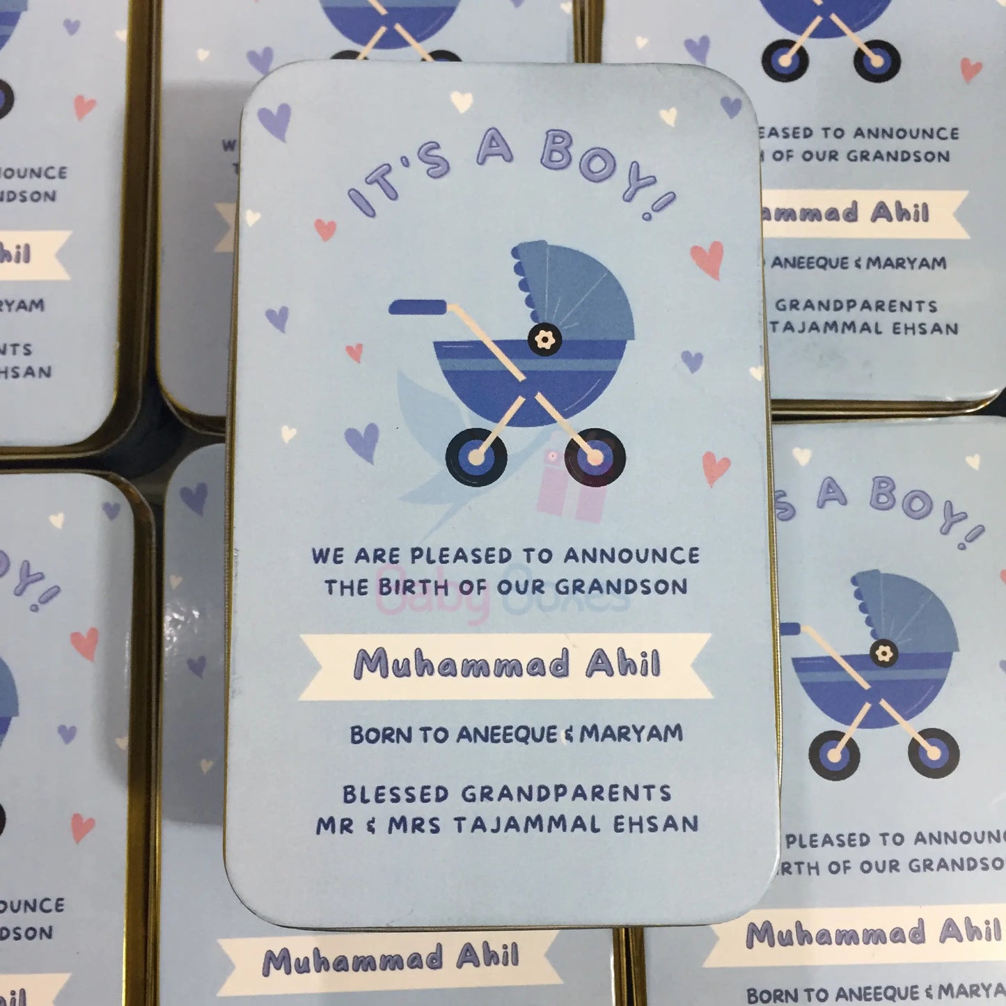 Half Kg Baby Boy Sweet Box