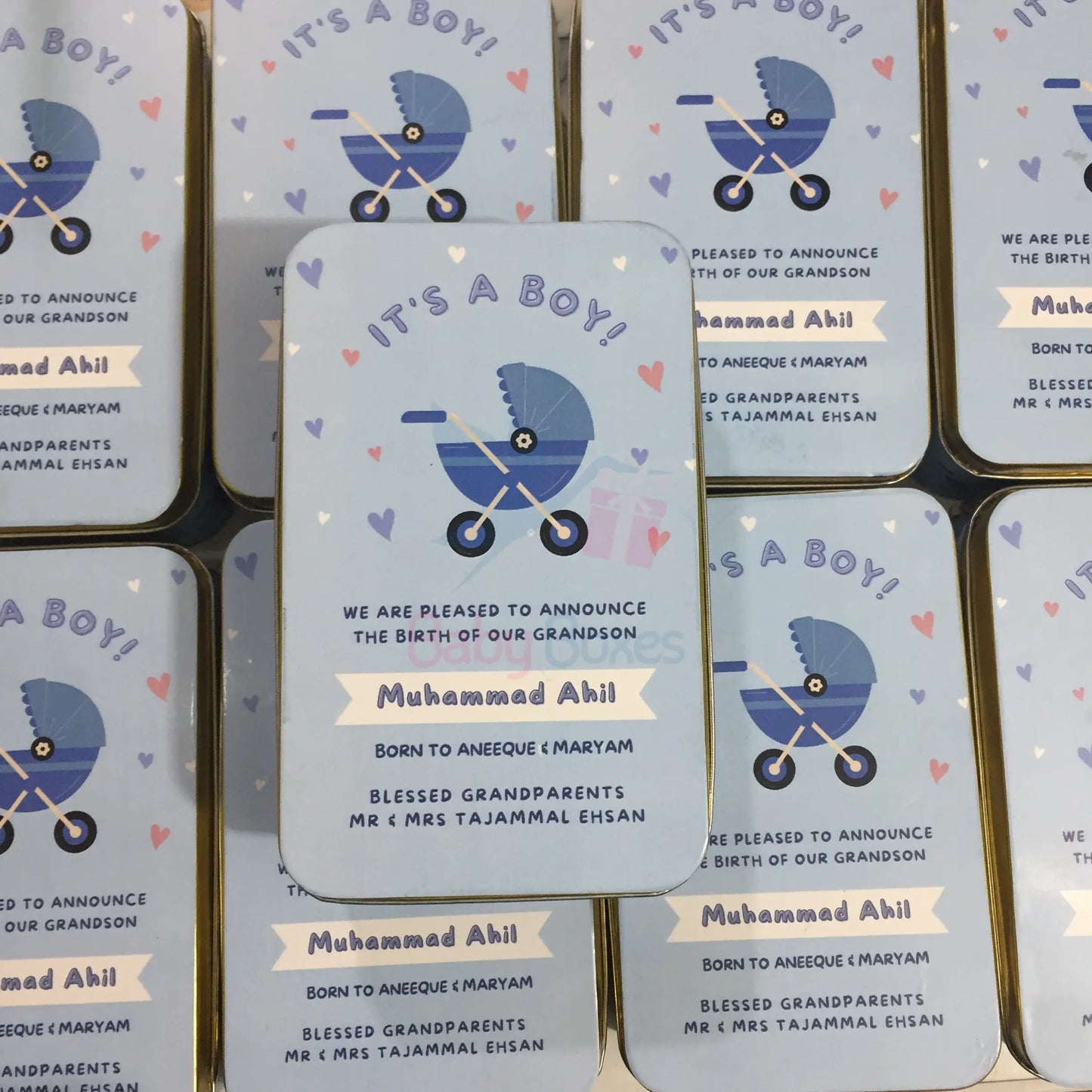 Half Kg Baby Boy Sweet Box