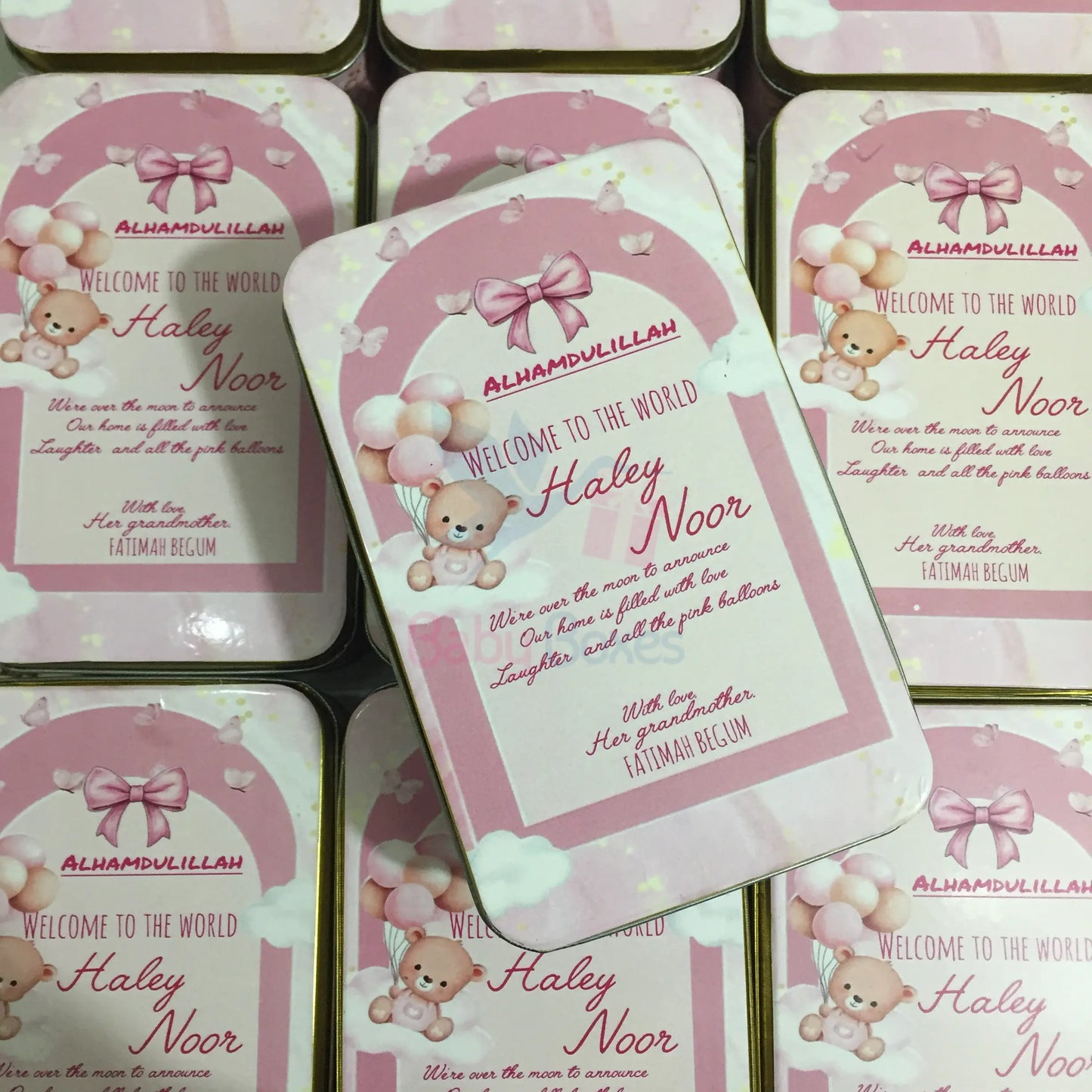 Half Kg Baby Girl Sweet Box