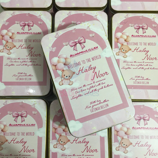 Half Kg Baby Girl Sweet Box