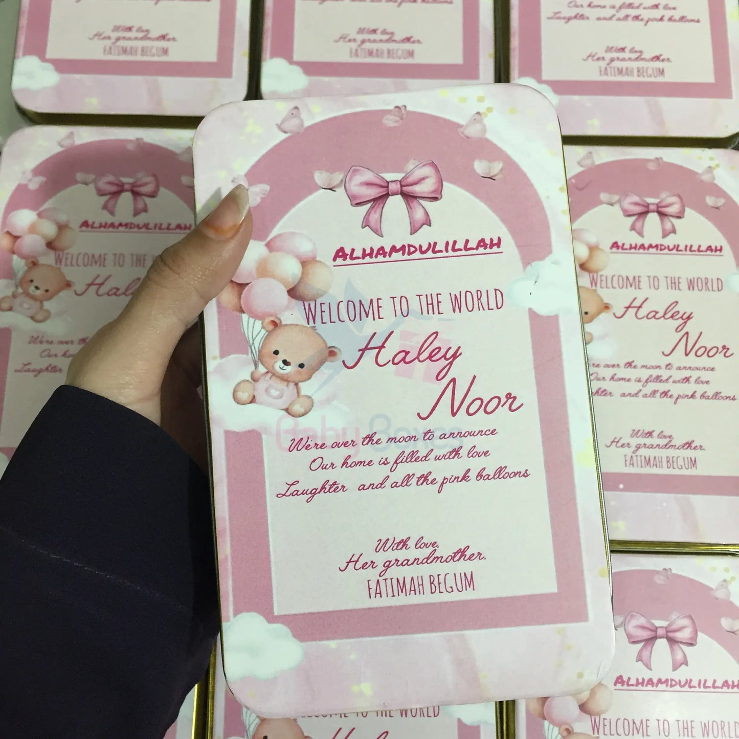 Half Kg Baby Girl Sweet Box