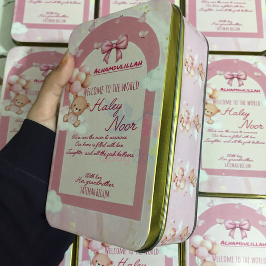 Half Kg Baby Girl Sweet Box