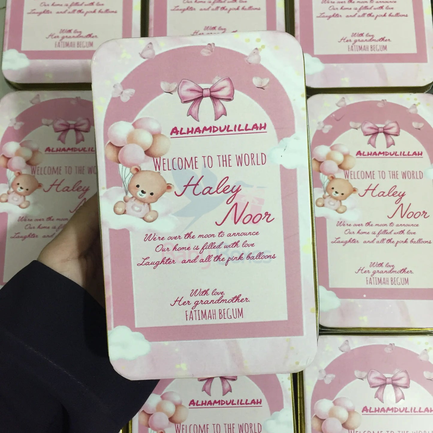 Half Kg Baby Girl Sweet Box