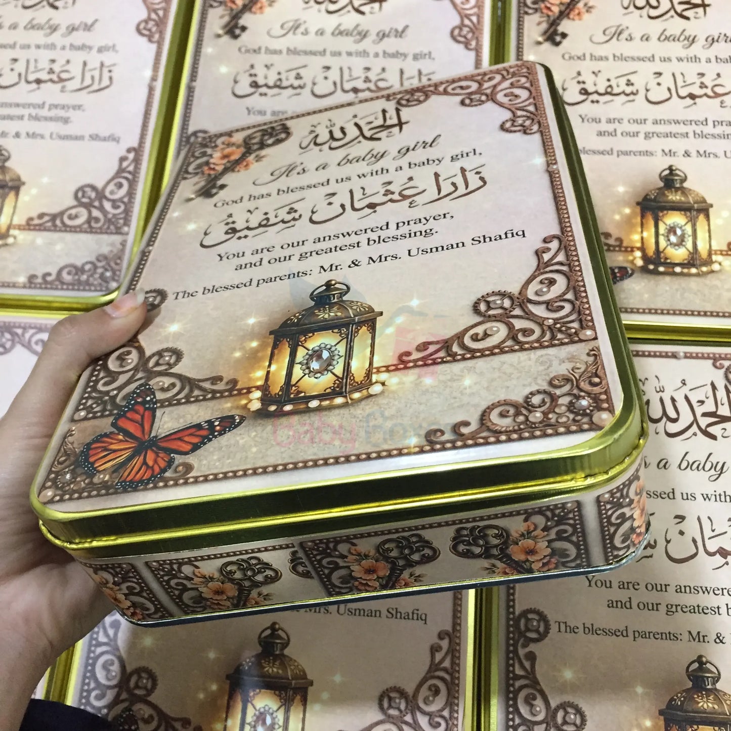 1 Kg Baby Announcement Tin Box