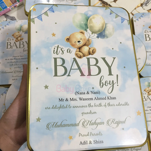 1Kg Announcement Sweet Tin Box