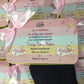 Half Kg Baby Girl Announcement Tin Boxes With Bow