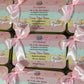 Half Kg Baby Girl Announcement Tin Boxes With Bow