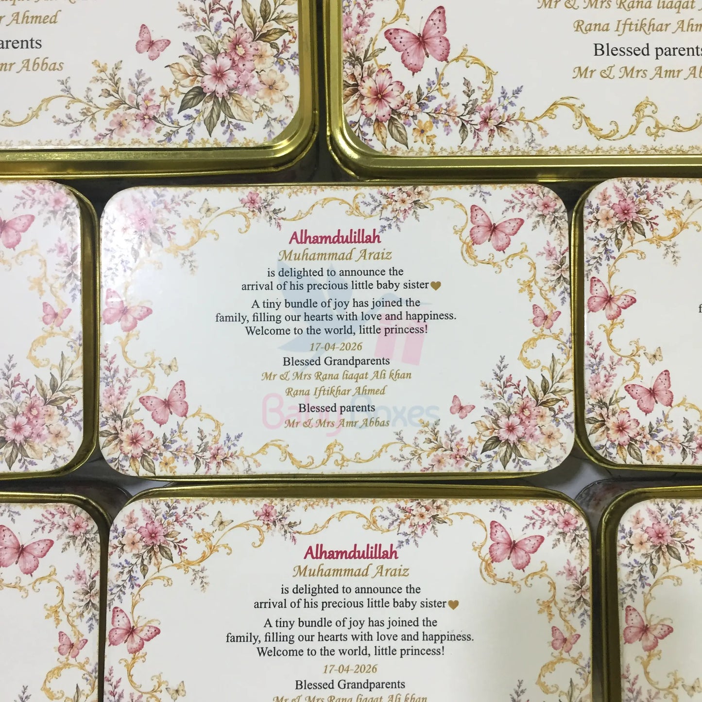 1 Kg Baby Girl Sweet Tin Box