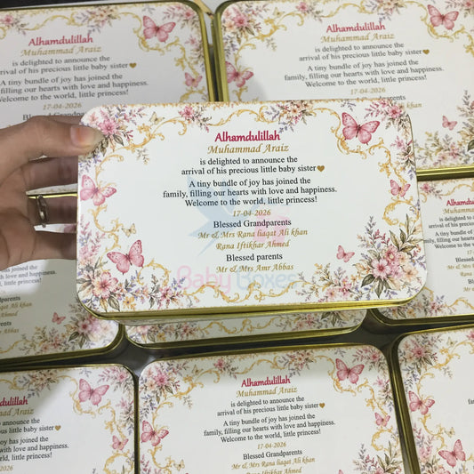 1 Kg Baby Girl Sweet Tin Box
