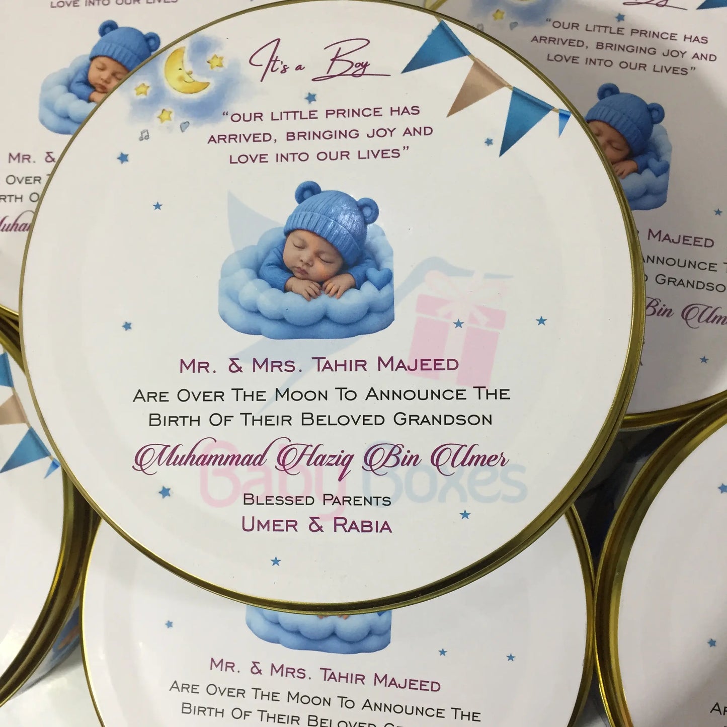 Half kg Customized Baby Boy Welcome Box