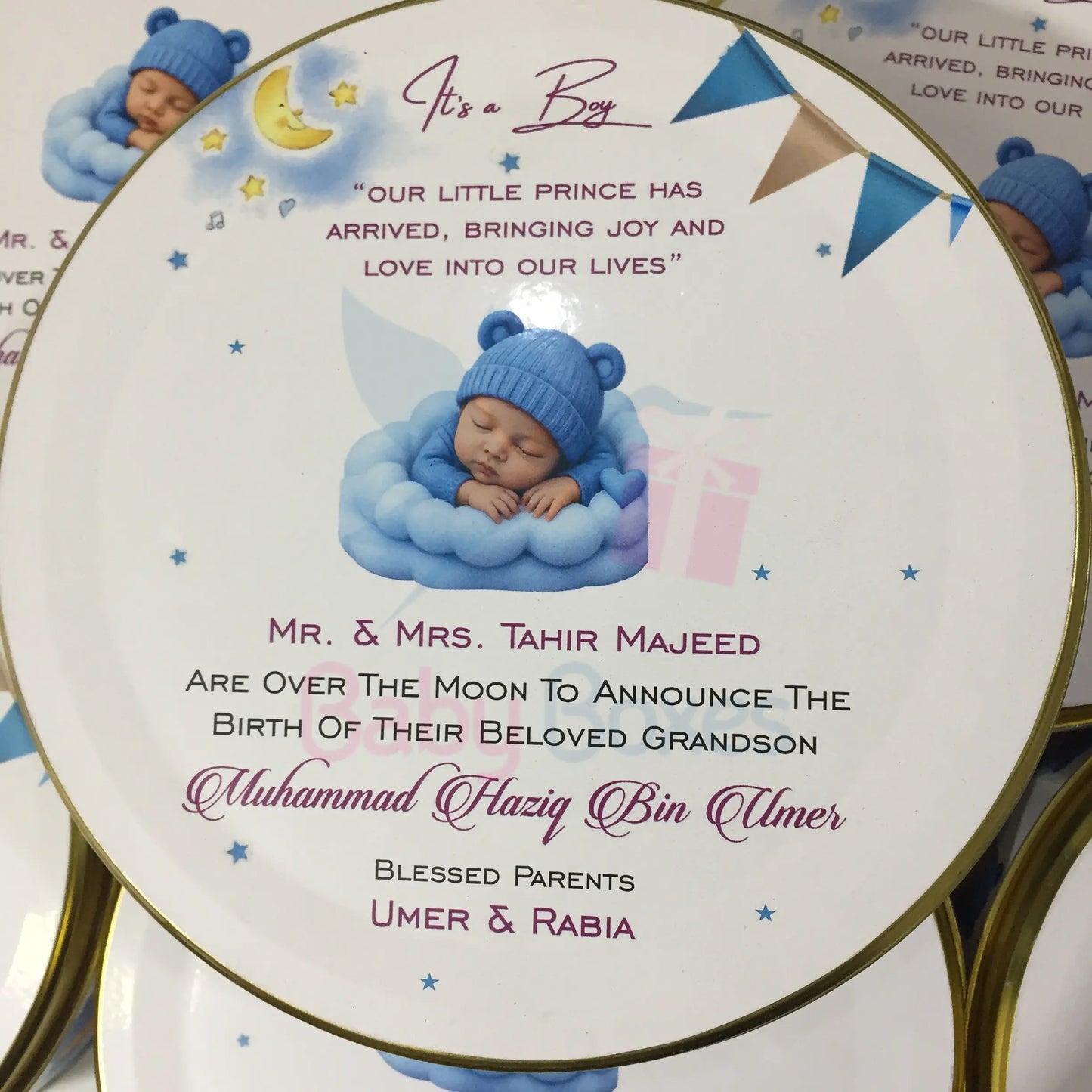 Half kg Customized Baby Boy Welcome Box