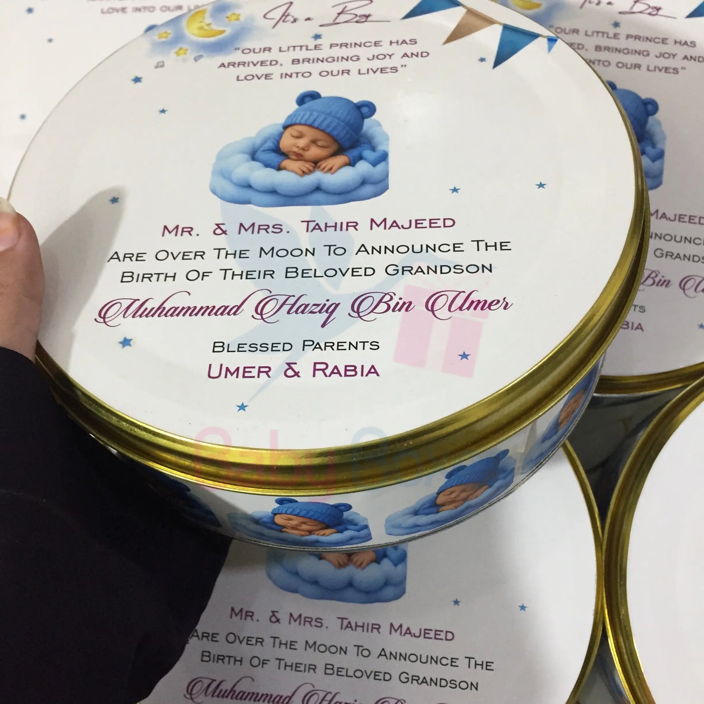 Half kg Customized Baby Boy Welcome Box