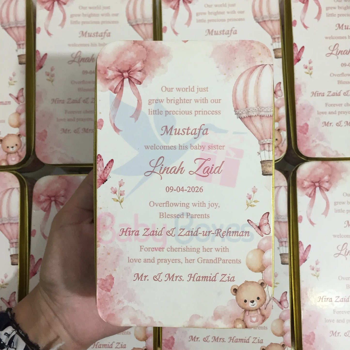Half Kg Baby Girl Tin