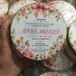 250gm Elegant Baby Girl Birth Announcement Tin Box