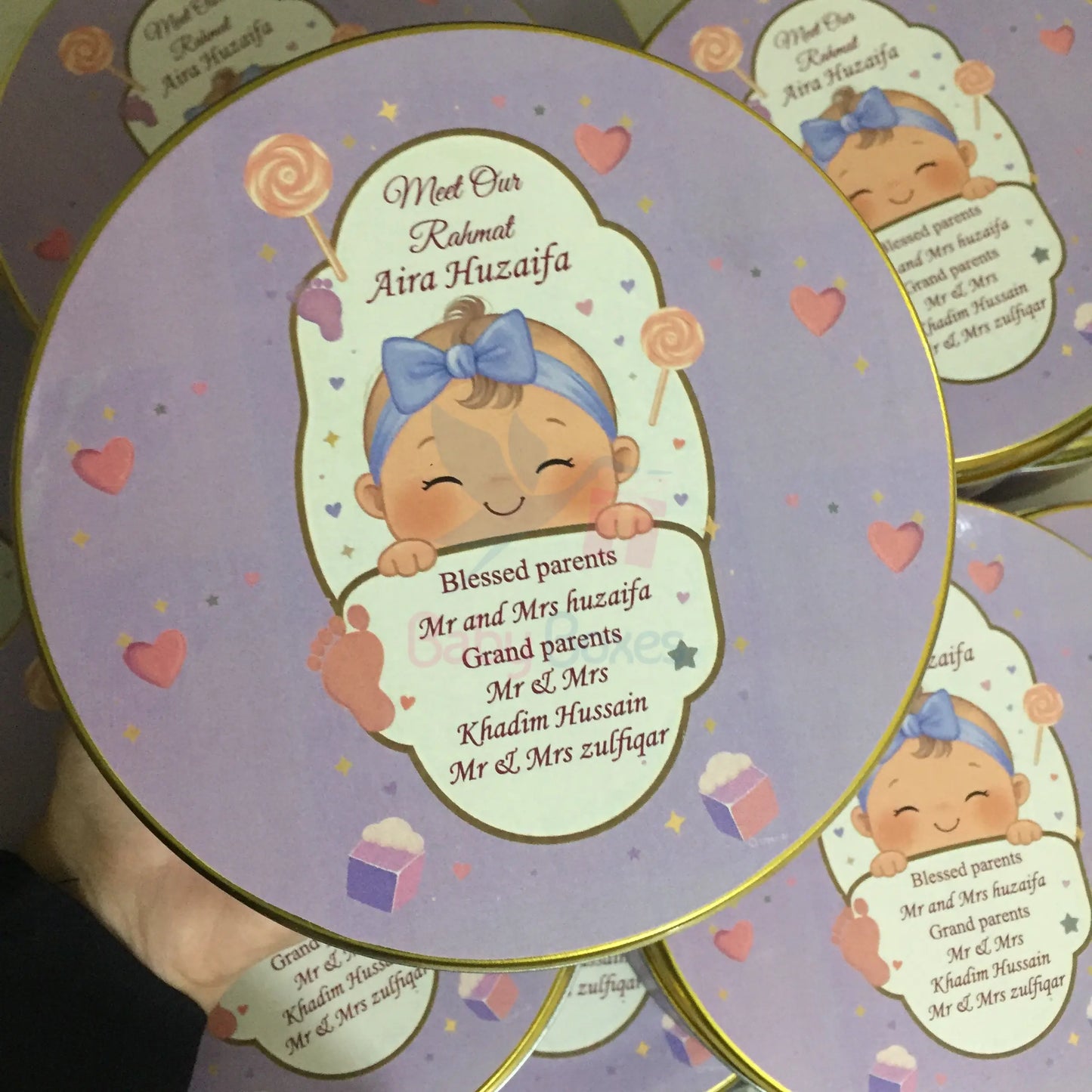 250gm Baby Girl Tin Box