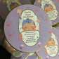 Half kg Personalized Baby Girl Announcement Round Box