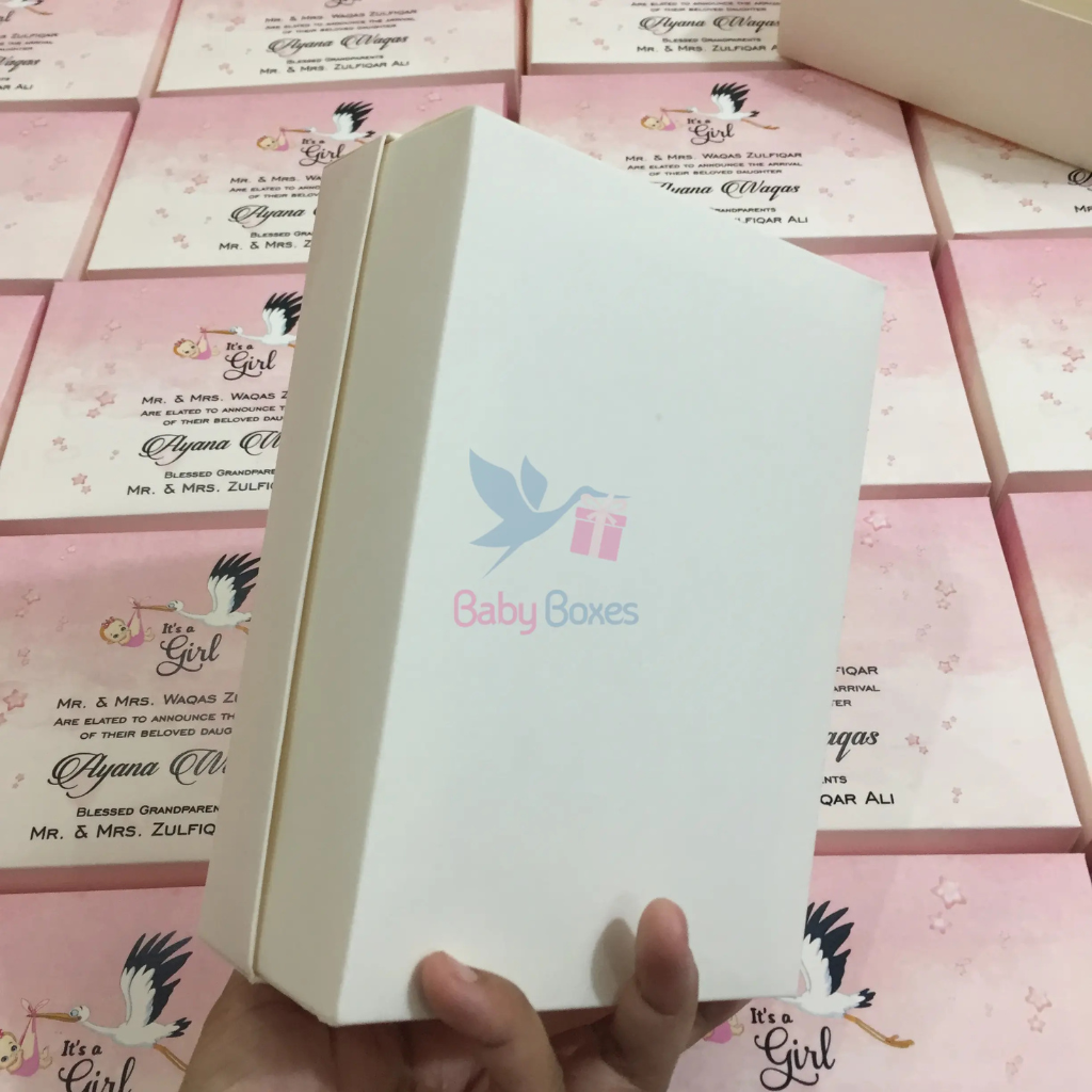 Half Kg Baby Girl Announcement Sweet Cardboard Box